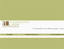 Tablet Screenshot of florenzo-law.com